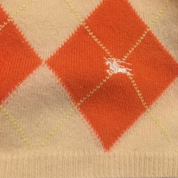 Burberry London V-neck Wool Pullover - Picture 2 of 7